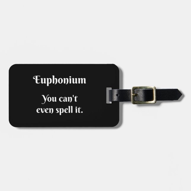 Euphonium Attitude! Bagagebricka (Horisontell Framsida)