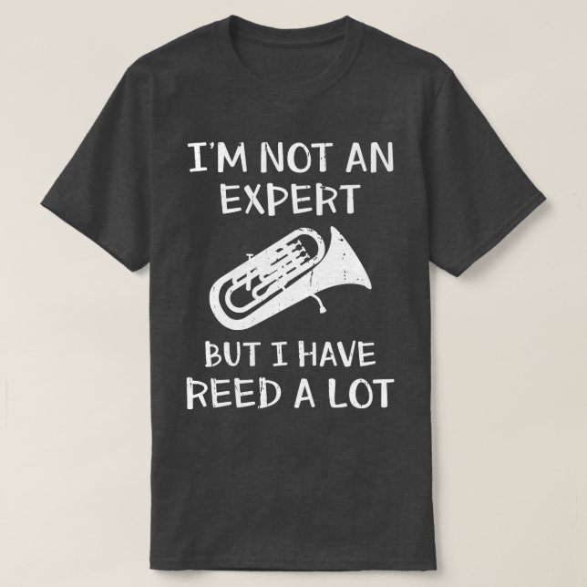 Euphonium Baritone Marching Tuba Brass Instrument T Shirt (Design framsida)