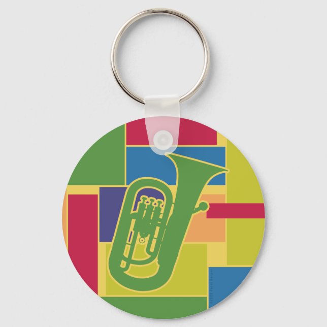 Euphonium Colorblock Keychain Nyckelring (Framsida)