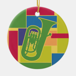 Euphonium Colorblocks Ornament