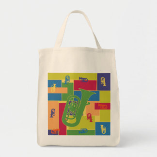 Euphonium Colorblocks-väska Tygkasse
