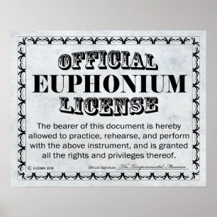 Euphonium-licens Poster