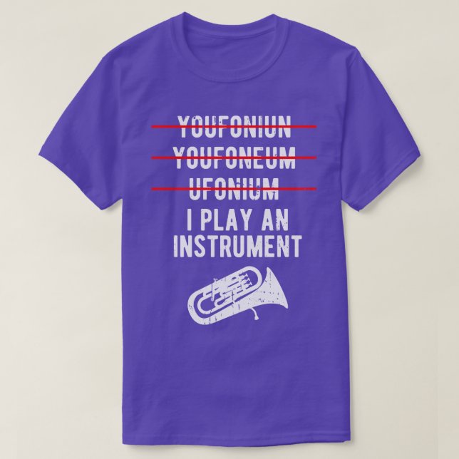 Euphonium Marching Funny Baritone 1 T Shirt (Design framsida)