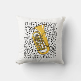 Euphonium Musik noter Brass Musician Kudde