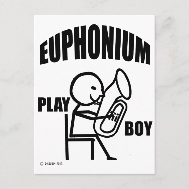 Euphonium Play Boy Vykort (Framsida)