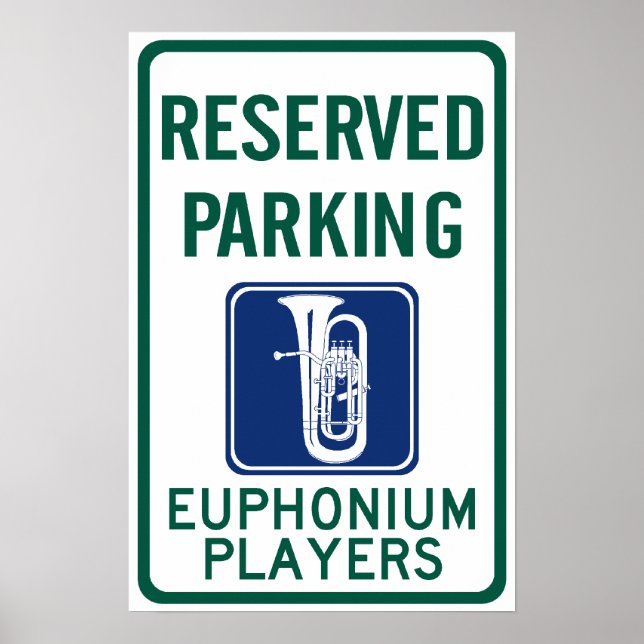 Euphonium Players Parking Poster (Framsidan)