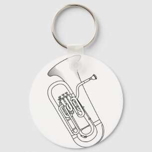 Euphonium Redwork Nyckelring