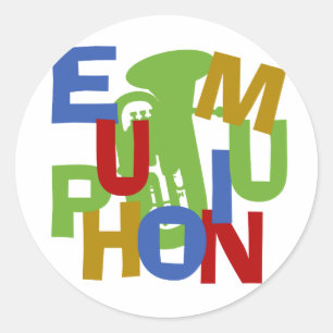 EUPHONIUM Scramble Runt Klistermärke