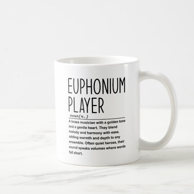 Euphonium-spelare Kaffemugg (Höger)
