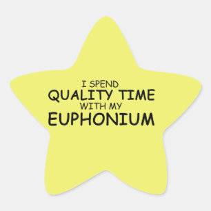 Euphonium Star-märke för kvalitetstid Stjärnformat Klistermärke