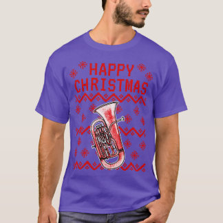 Euphonium Ugly jul Euphoniumist Brass Teache T Shirt