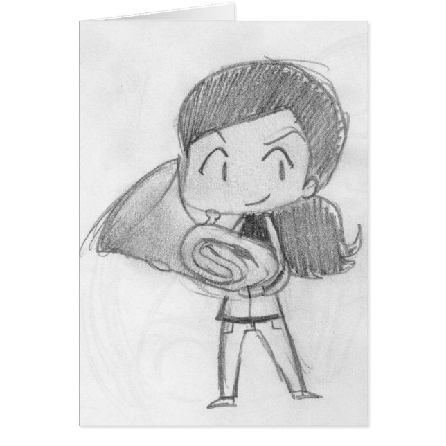 Euphoniumflicka Hälsningskort (Framsidan)