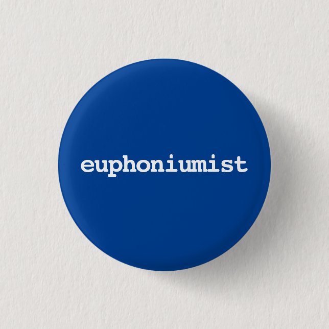 Euphoniumistisk typografi-knapp knapp (Framsida)
