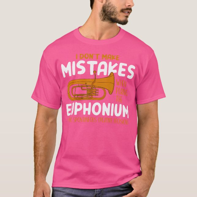 Euphoniumspelare Rolig Euphonist Musikpresent Män  T Shirt (Framsida)