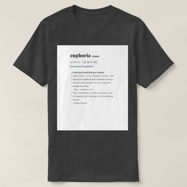 Euphoria kendrick lamar TShirt T Shirt (Design framsida)