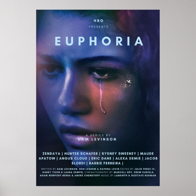 EUPHORIA ZENDAYA TV SHOW POSTER (Framsidan)