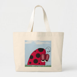 Euphoric Ladybug Illustration Jumbo Tygkasse