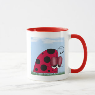 Euphoric Ladybug Illustration Mugg