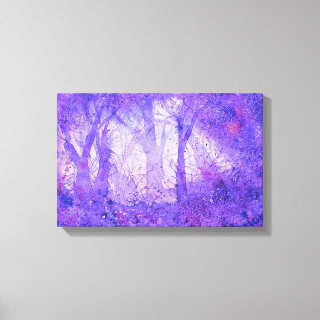 Euphoriga Vilder Vattenfärgutskrift Canvastryck (Framsida)