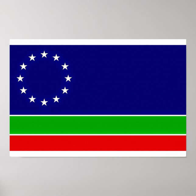 eurasia flagga europe asia kontinentsymbol poster (Framsidan)