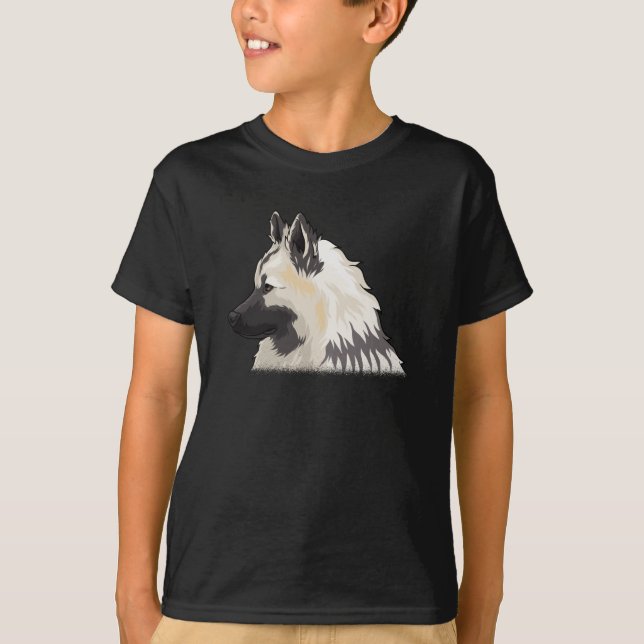 Eurasier Head Eurasian Hund T Shirt (Framsida)