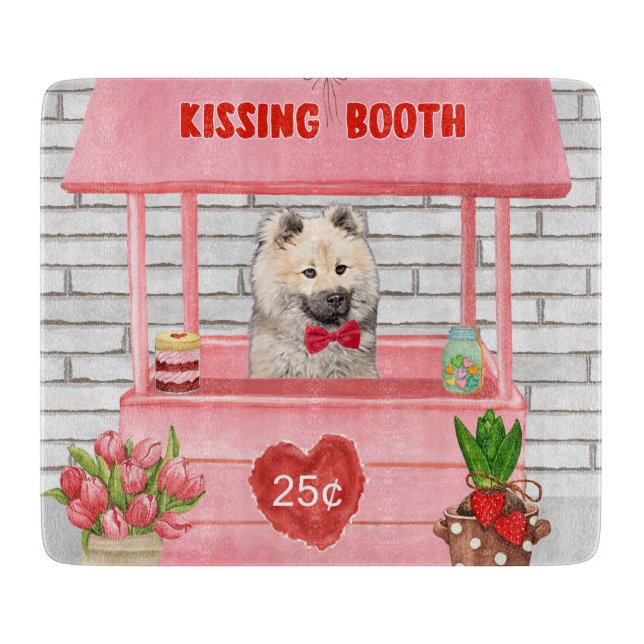 Eurasier Hund Valentindagen Kissing Booth (Framsidan)