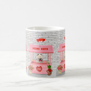 Eurasier Hund Valentindagen Kissing Booth Kaffemugg
