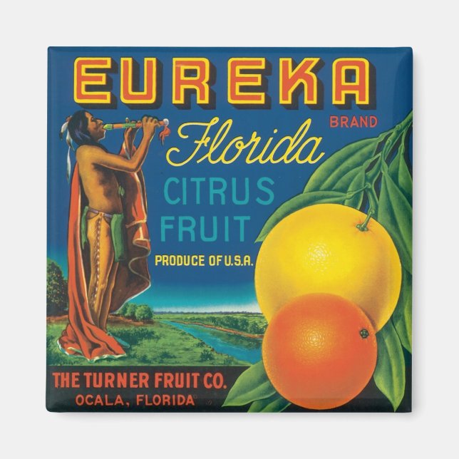 Eureka Florida Citrus Fruit Magnet (Framsidan)
