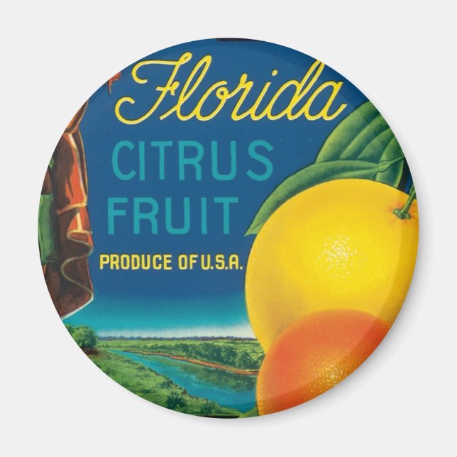 Eureka Florida Citrus Fruit Magnet (Framsidan)
