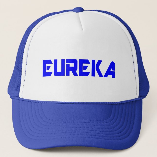 😜 Eureka-Funny Coola Exclamation Snyggt Trucker Keps (Framsida)