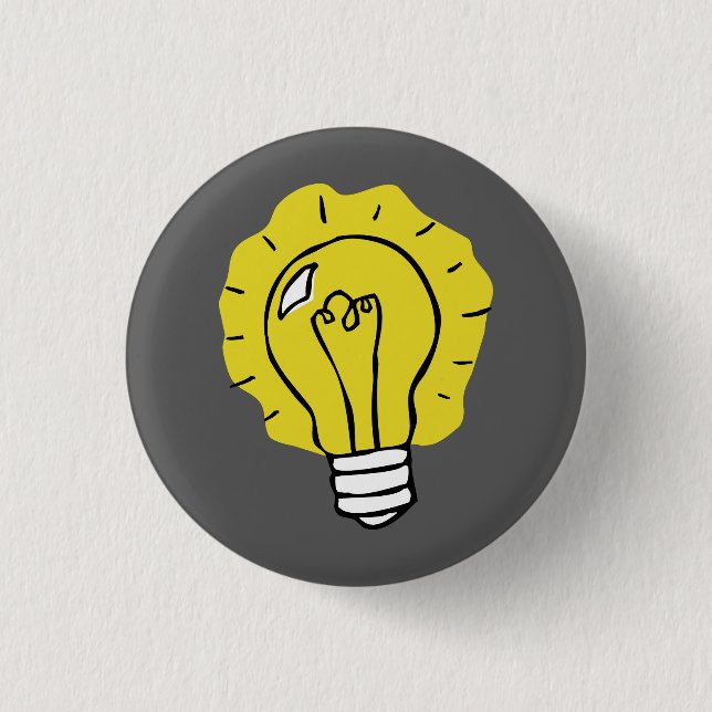 Eureka Idea Lightbulb Illustration-knapp Knapp (Framsida)