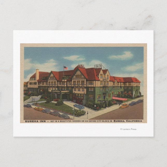 Eureka Inn Hotel View i Eureka, Kalifornien Vykort (Framsida)