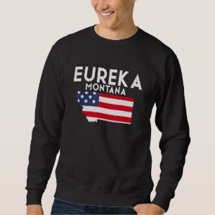 Eureka Montana USA Stat Amerika Resa Montanan Lång Ärmad Tröja