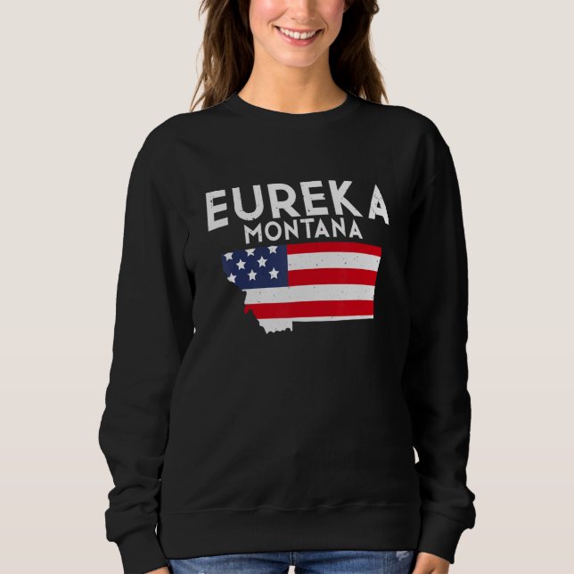 Eureka Montana USA State America Travel Montanan T Shirt (Framsida)