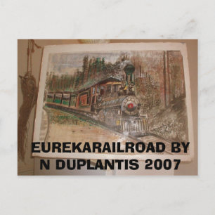 Eureka Railroad av Norman Duplantis Vykort