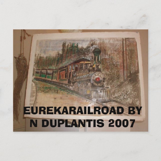 Eureka Railroad av Norman Duplantis Vykort (Framsida)