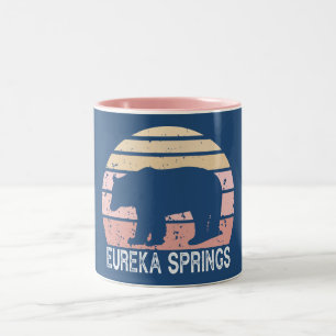 Eureka Springs Arkansas Retro Björn Två-Tonad Mugg