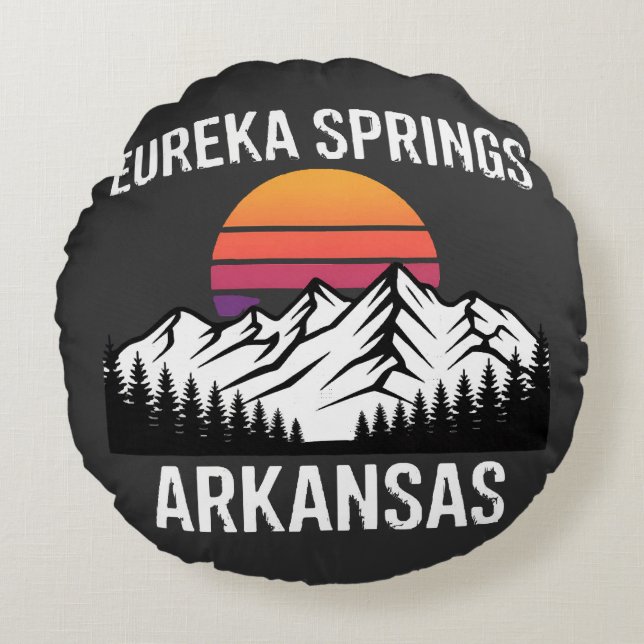 Eureka Springs Rund Kudde (Framsidan)