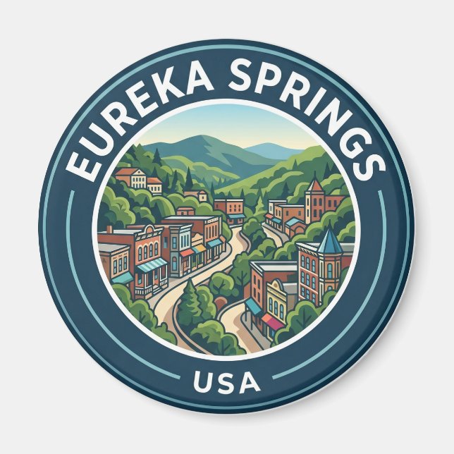 Eureka Springs USA Magnet (Framsidan)