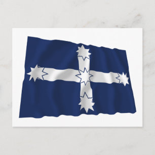 Eureka Stockade Wave Flagga Vykort