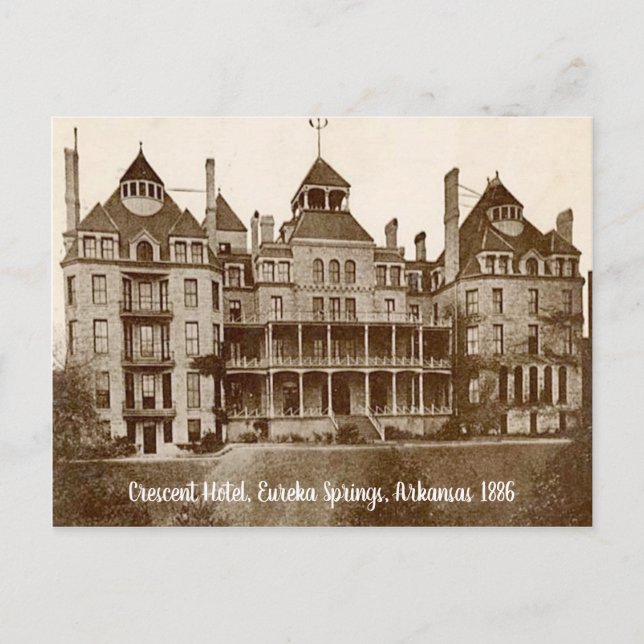 Eureka Vår, Arkansas Crescent Hotel vintage Vykort (Framsida)
