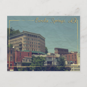 Eureka Vår, Arkansas Downtown Basin Hotel Vykort
