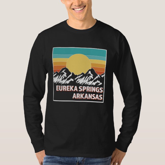 EUREKA VÅR ARKANSAS Retro sunset USA Souvenir T Shirt (Framsida)