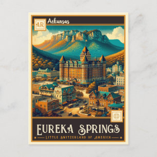 Eureka Vår, Arkansas   VINTAGE Vykort