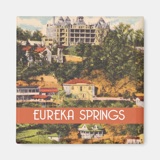 Eureka Vår, illustration av vintagen Arkansas Magnet (Framsidan)