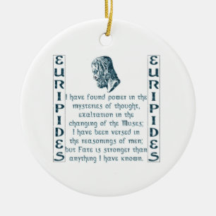 Euripides prydnad julgransprydnad keramik