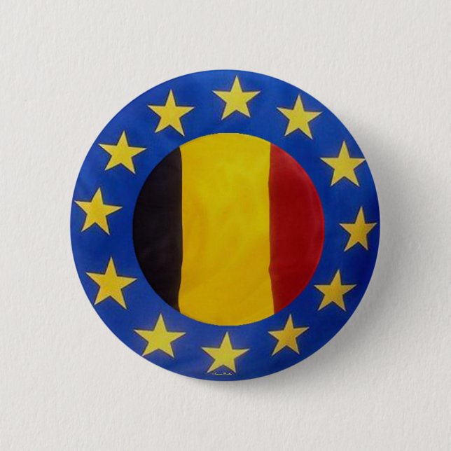 Euro 2008 - Belgien - Button Knapp (Framsida)
