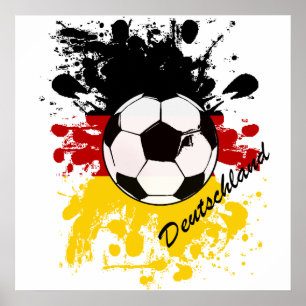 Euro 2012 - Tyskland fotboll i Kopp Poster