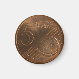 Euro 5-centermynten magnet