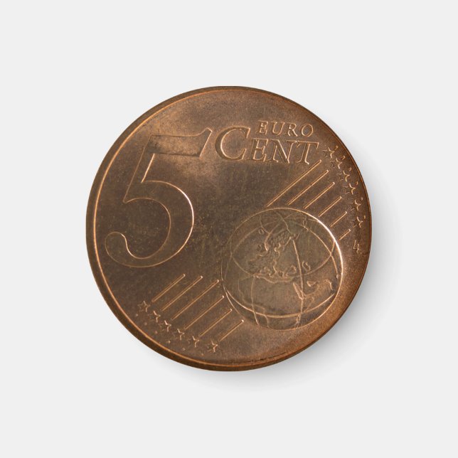 Euro 5-centermynten magnet (Framsidan)